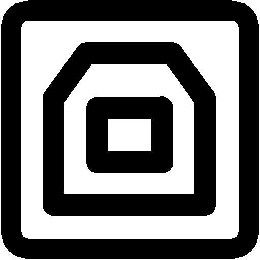 USB-B Connection icon